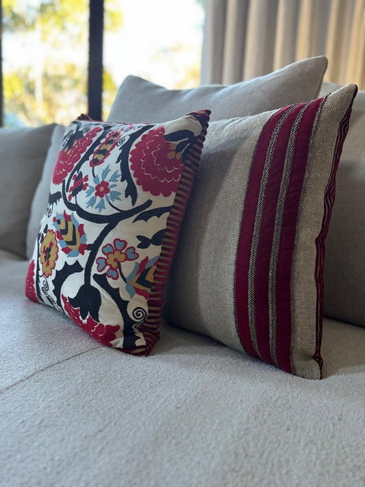 roam. Global Treasures custom cushions | Byzantine art textile