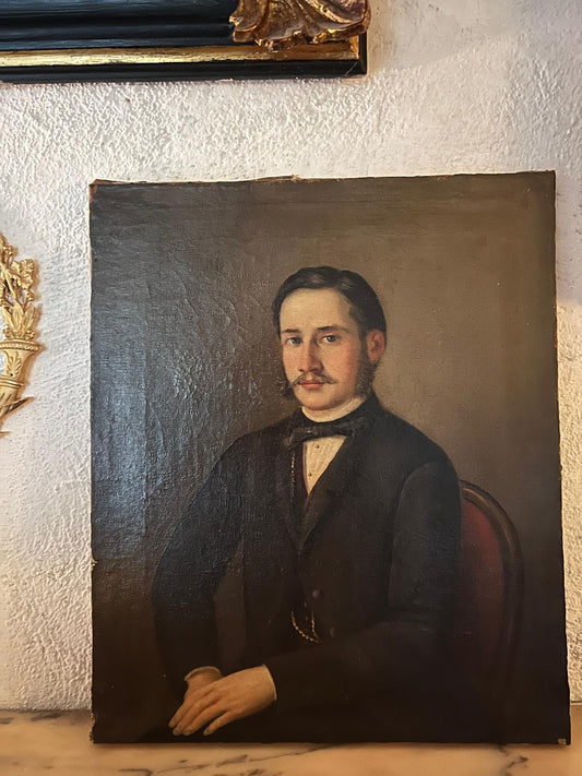 19th Century French Oil Portrait of distinguished gentleman | roam. Global Treasures