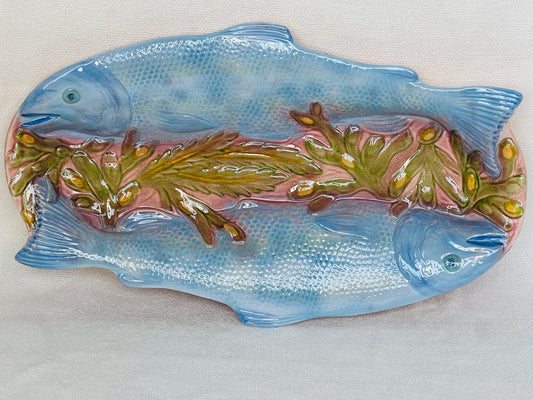 Art Deco Melba Ware Fish Plates, Serving Platter & Gravy Boat | roam. Global Treasures