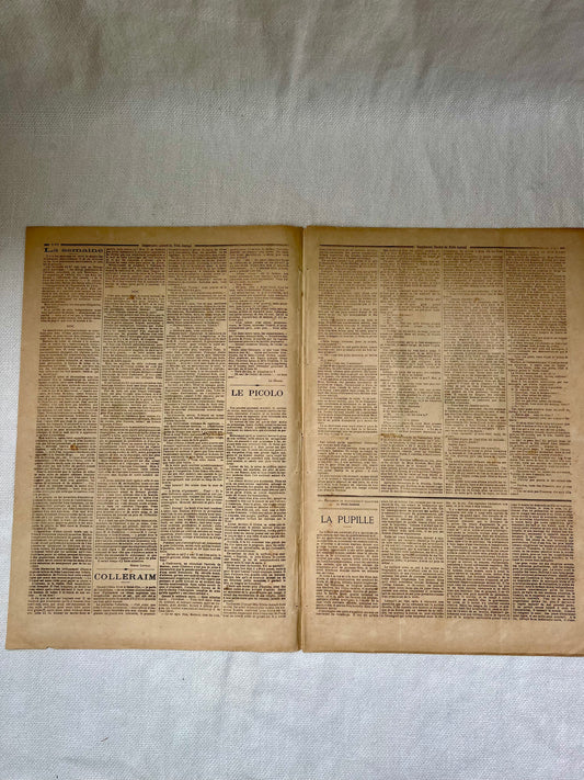 Antique French Newspaper - Le Petit Journal | roam. Global Treasures