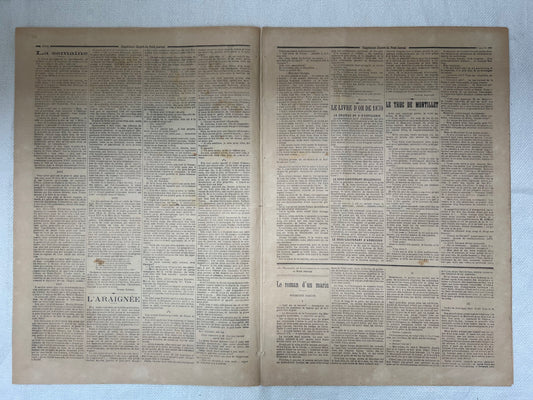 Antique French Newspaper - Le Petit Journal | roam. Global Treasures