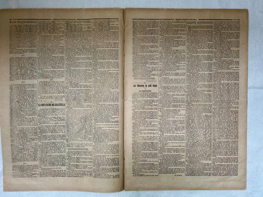 Antique French Newspaper - Le Petit Journal | roam. Global Treasures
