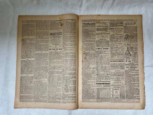 Antique French Newspaper - Le Petit Journal | roam. Global Treasures
