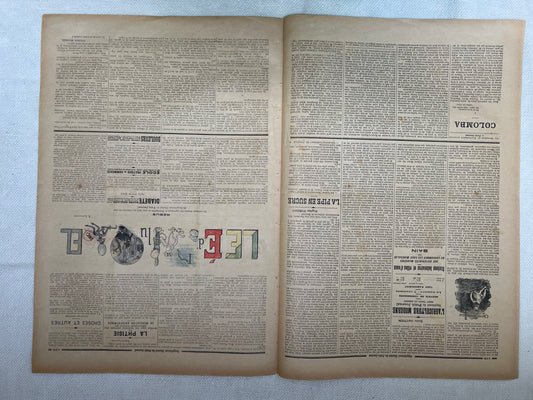 Antique French Newspaper - Le Petit Journal | roam. Global Treasures