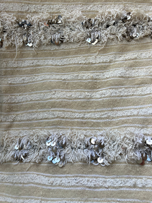 Vintage handwoven Moroccan Wedding Blanket | roam. Global Treasures