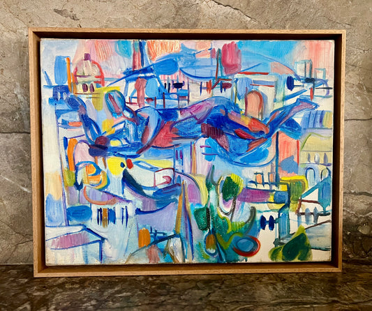 Cubist/abstract expressionism oil painting | roam. Global Treasures