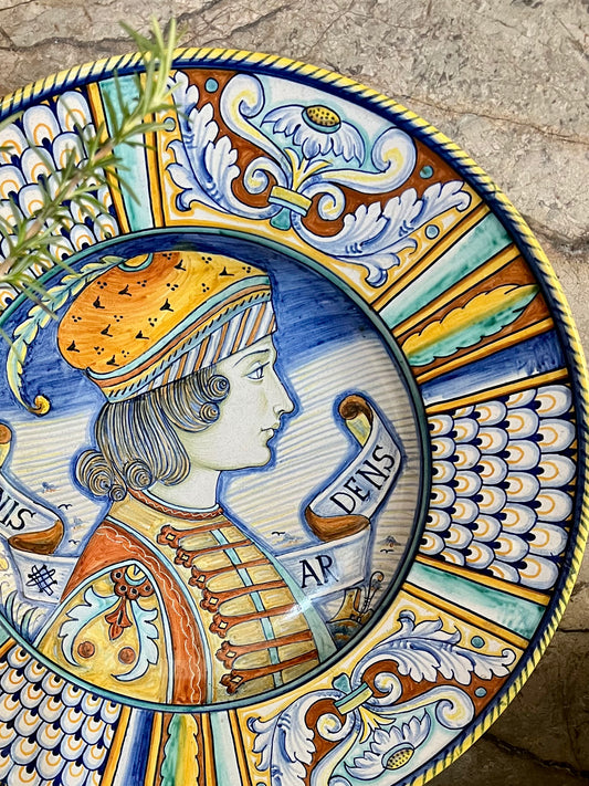 Italian large round platter from Deruta | roam. Global Treasures
