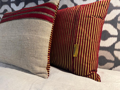 Exclusive roam. Global Treasures cushions made from discontinued fabrics