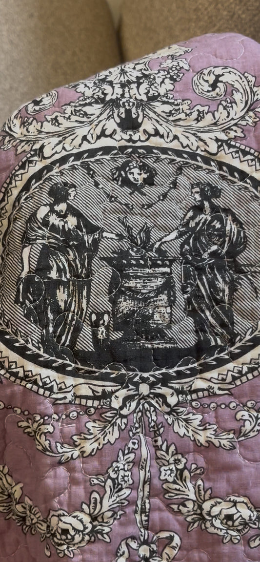 French Lavender Toile Quilt