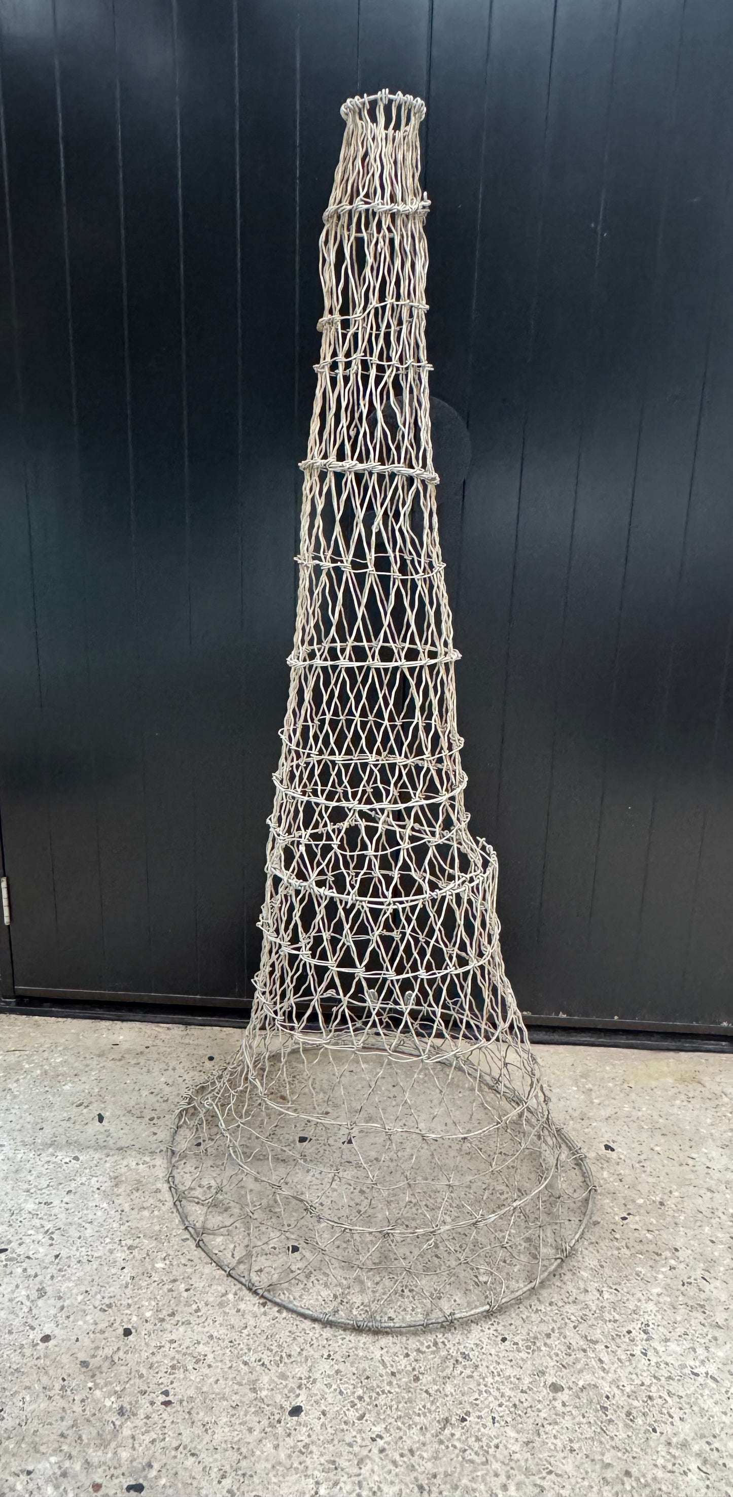 Rare Antique French Wire Fish Trap Pendant Lights | roam. Global Treasures