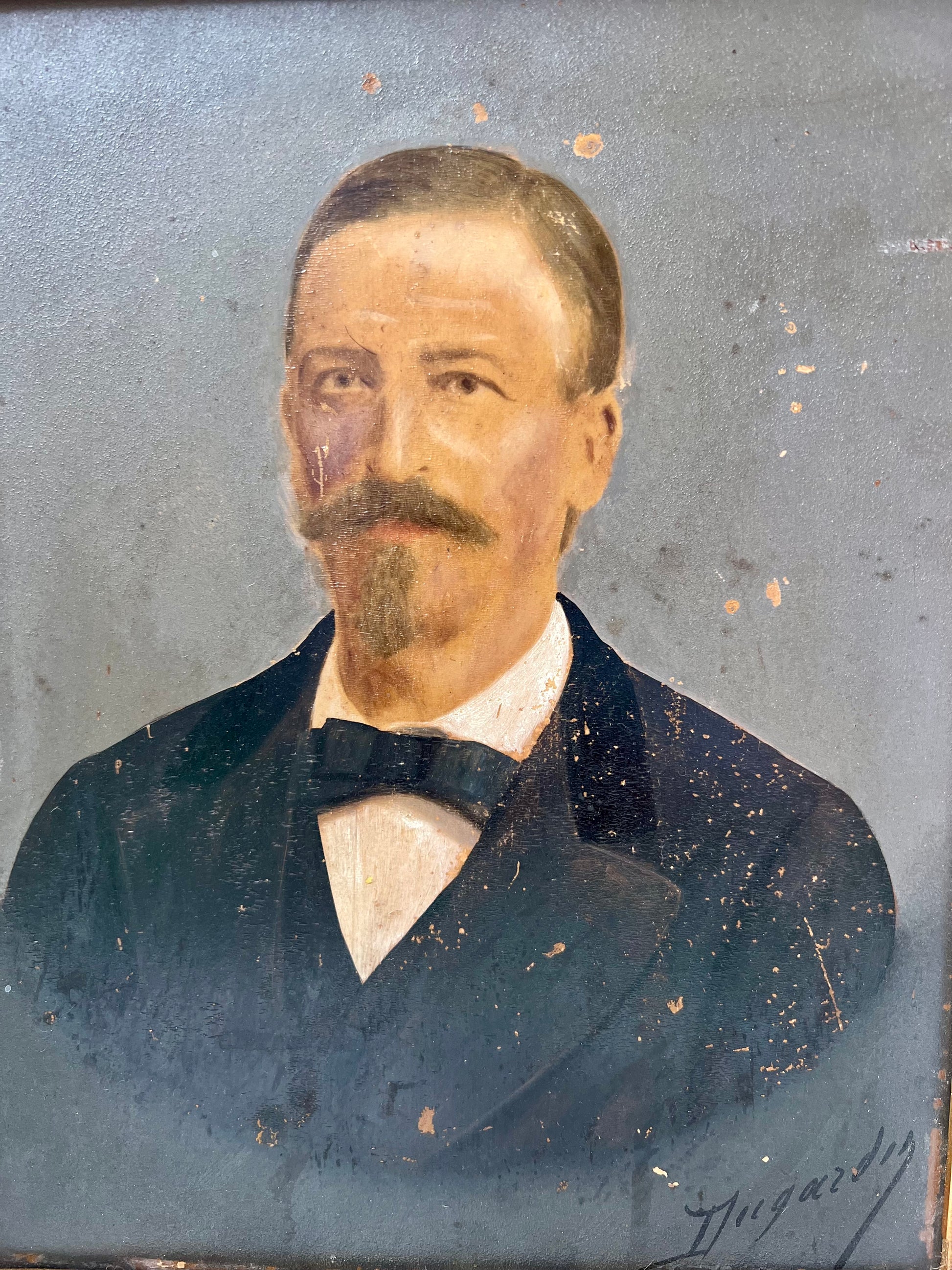 Antique French Oil Portrait – 19th Century Gentleman | roam. Global Treasures