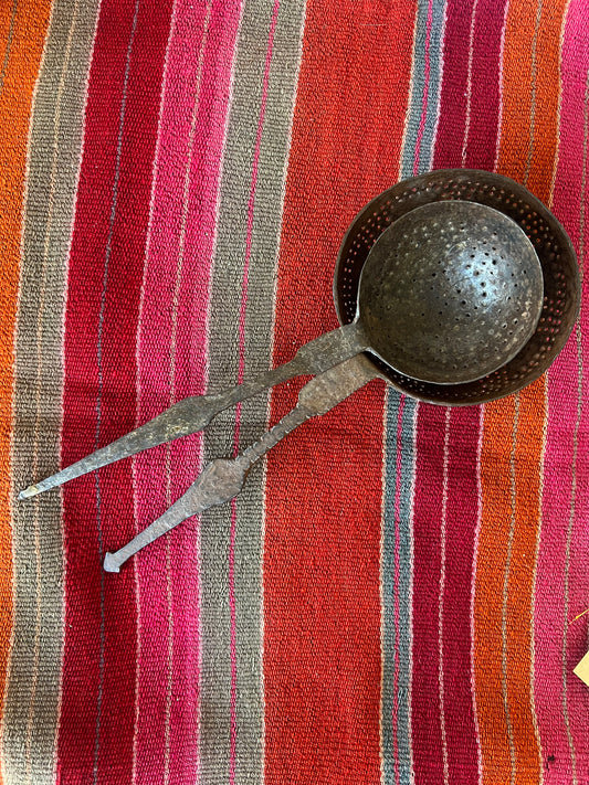 Indian Vintage Iron Strainers | roam. Global Treasures