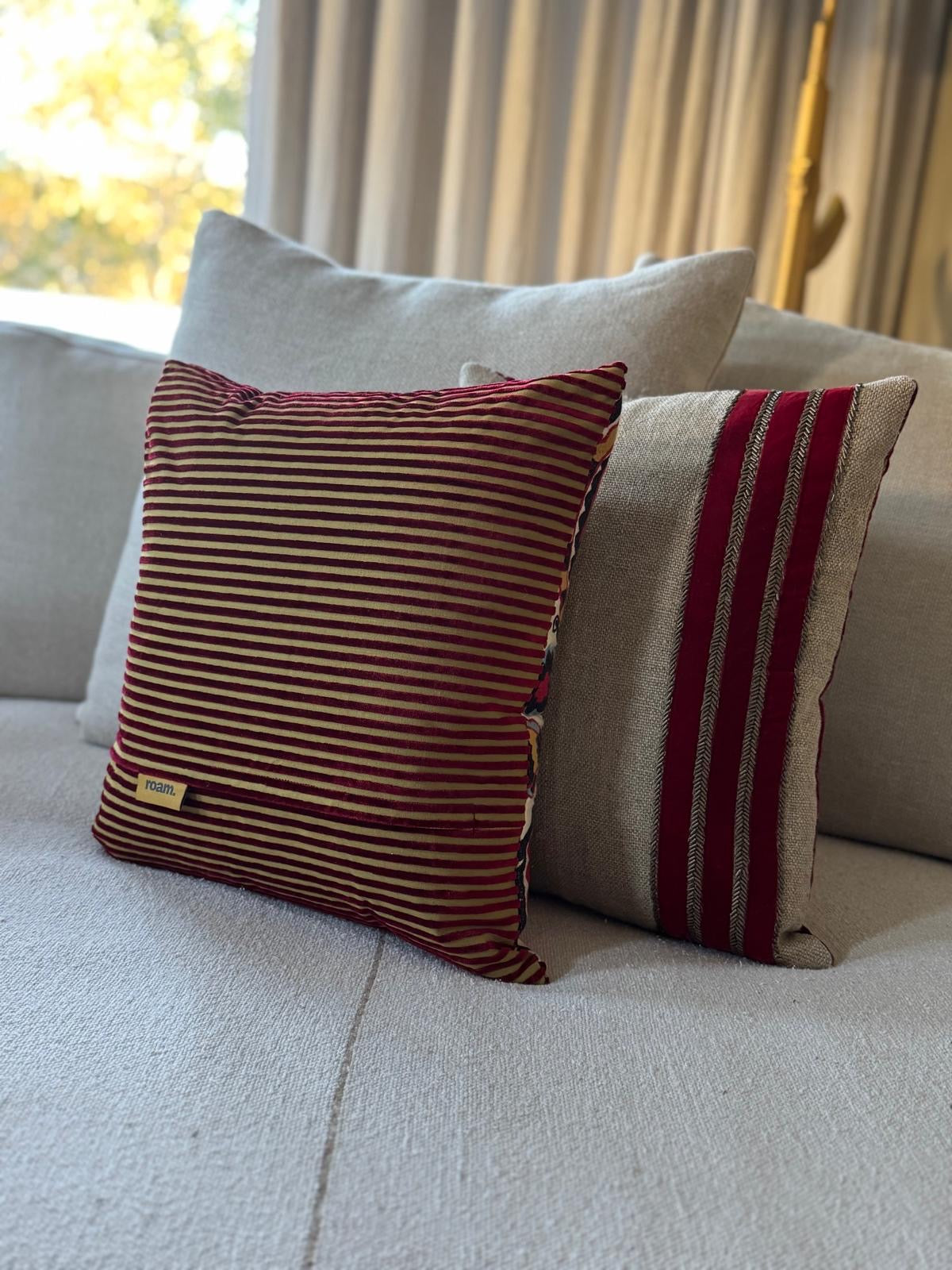 roam. Global Treasures custom cushions | Byzantine art textile