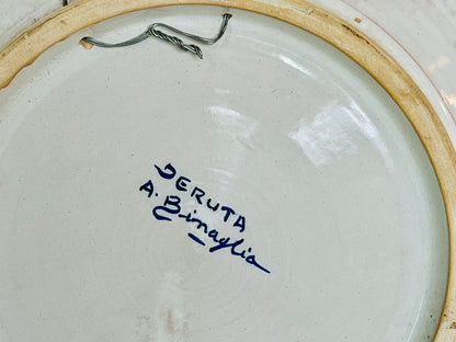 Italian large round platter from Deruta | roam. Global Treasures