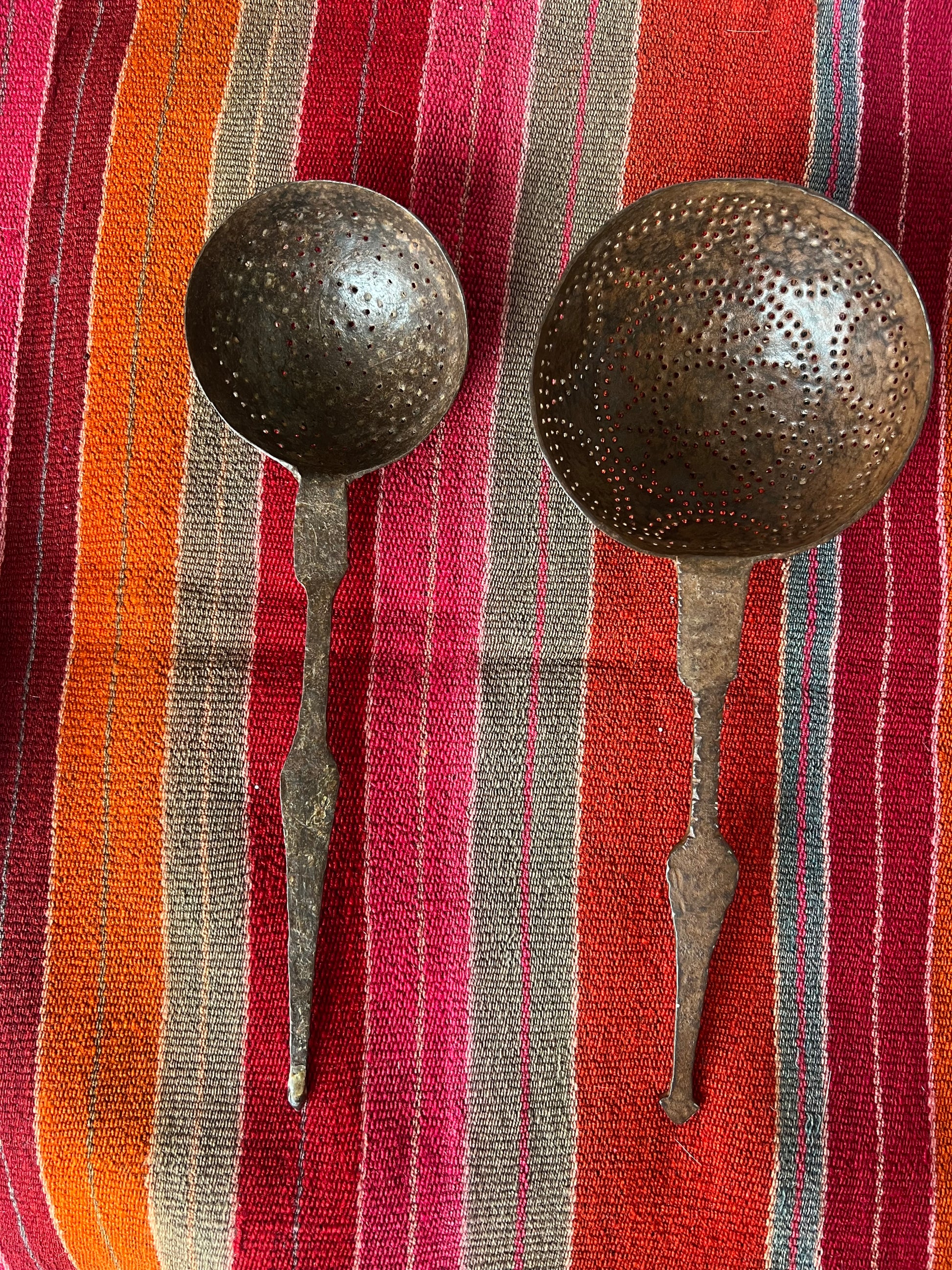 Indian Vintage Iron Strainers | roam. Global Treasures