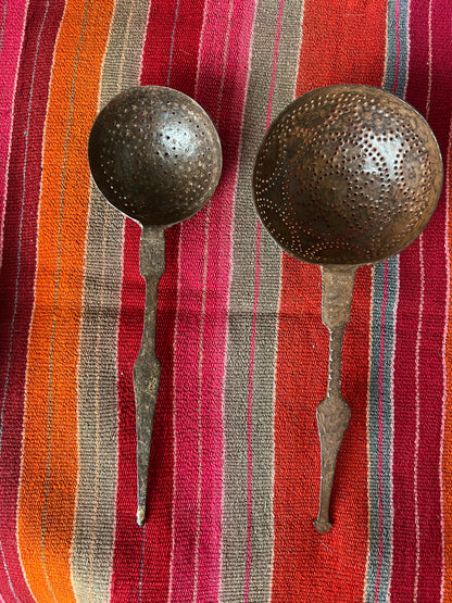 Indian Vintage Iron Strainers | roam. Global Treasures