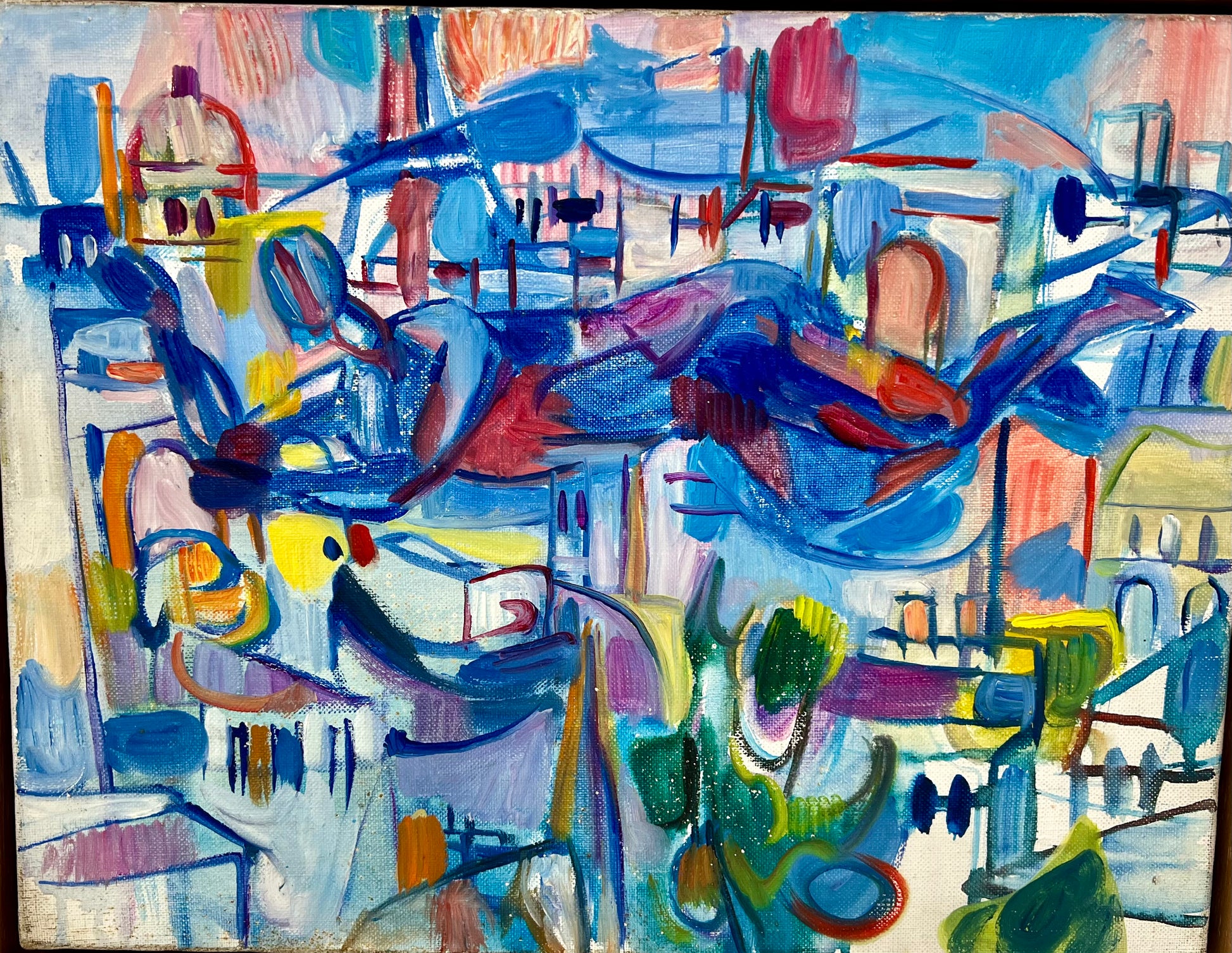 Cubist/abstract expressionism oil painting | roam. Global Treasures 