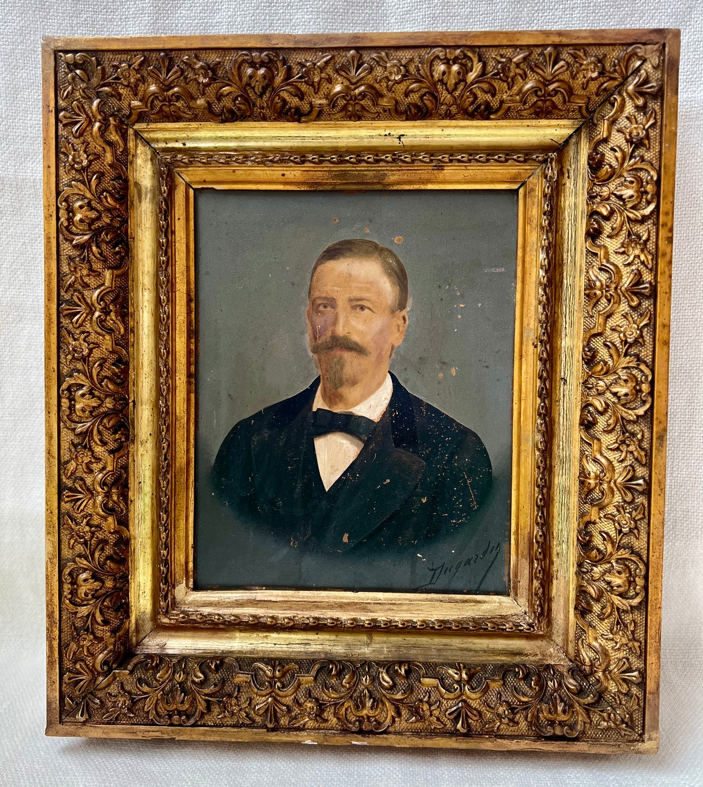 Antique French Oil Portrait – 19th Century Gentleman | roam. Global Treasures