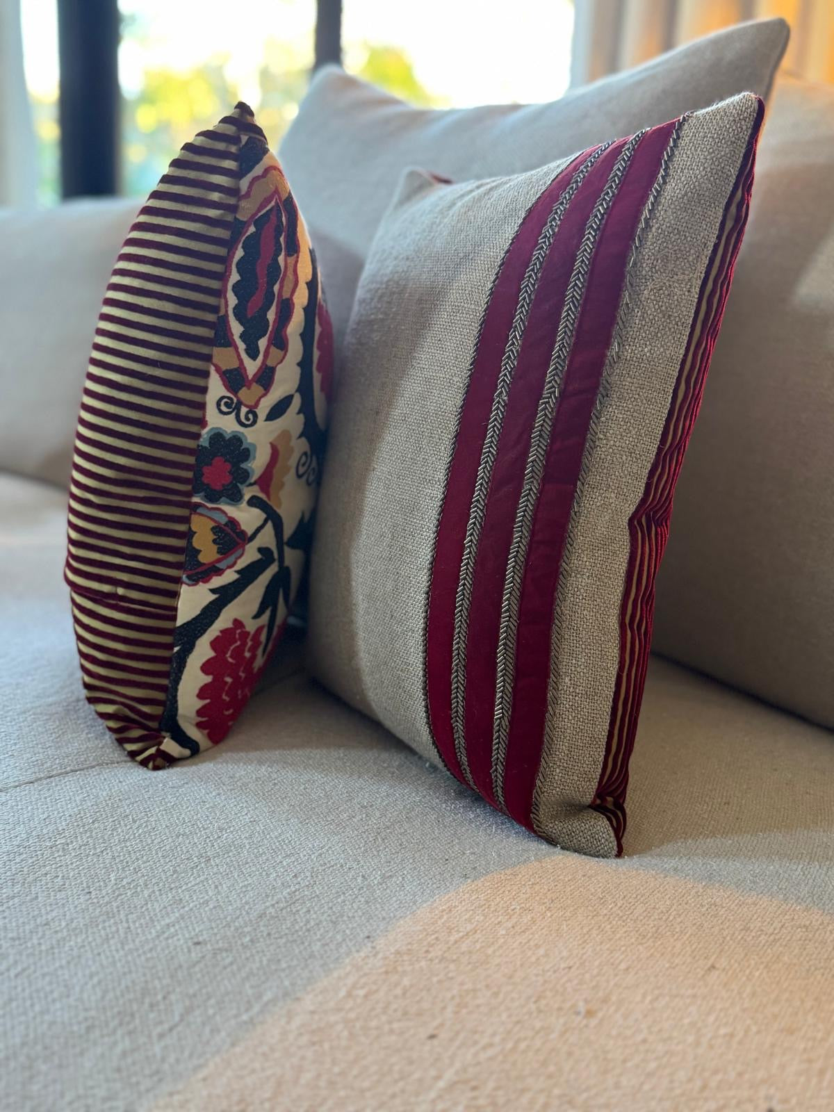 roam. Global Treasures custom cushions | Byzantine art textile