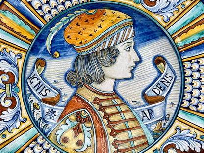 Italian large round platter from Deruta | roam. Global Treasures