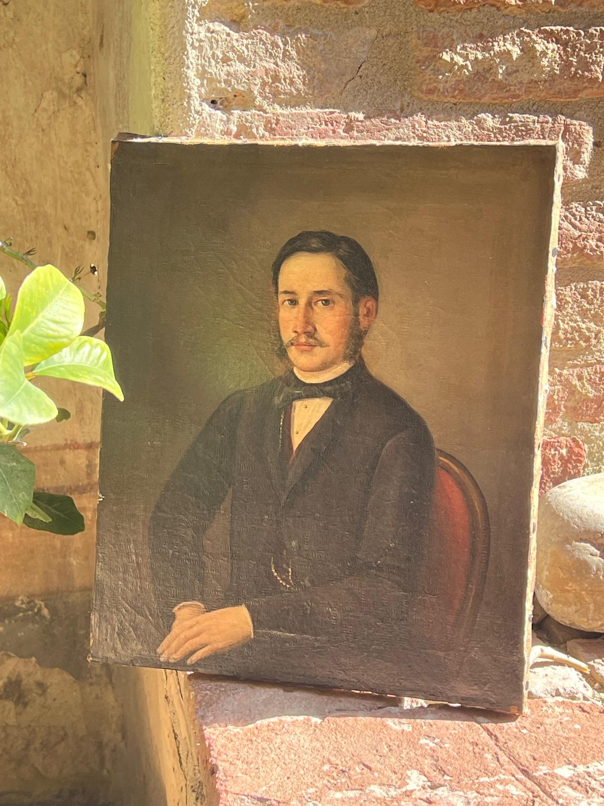 19th Century French Oil Portrait of distinguished gentleman | roam. Global Treasures