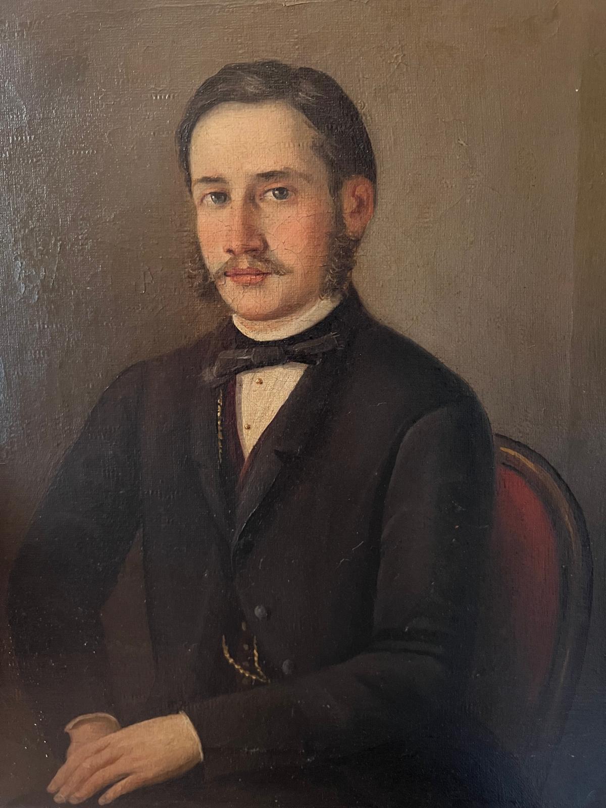 19th Century French Oil Portrait of distinguished gentleman | roam. Global Treasures