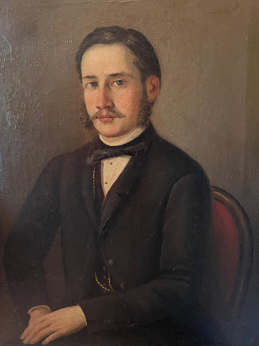19th Century French Oil Portrait of distinguished gentleman | roam. Global Treasures