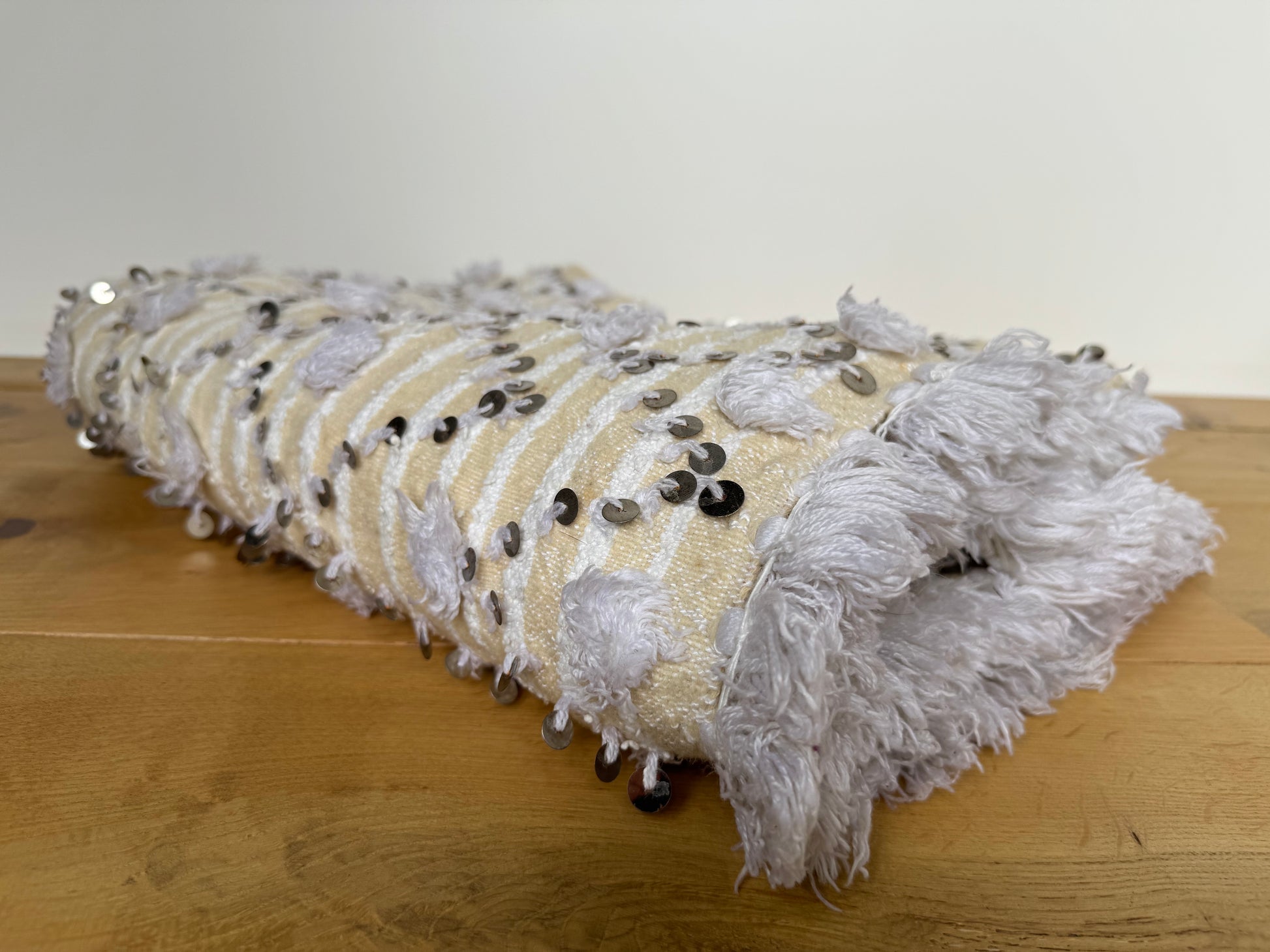 Vintage handwoven Moroccan Wedding Blanket | roam. Global Treasures