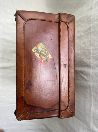 Large Grand Tour of Europe Leather Suitcase | roam. Global Treasures