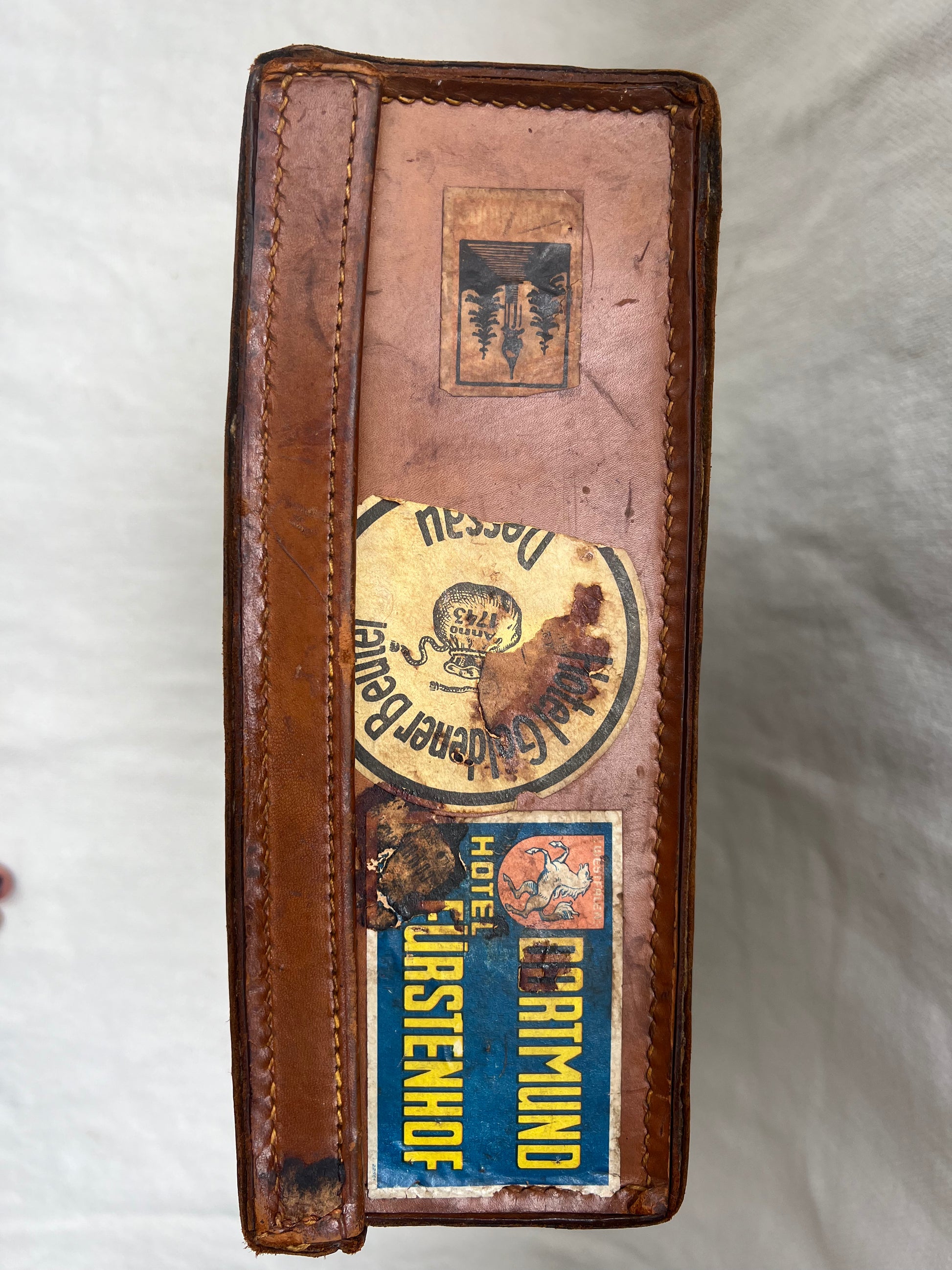 Small Grand Tour of Europe Leather Suitcase | roam. Global Treasures