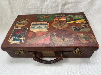 Small Grand Tour of Europe Leather Suitcase | roam. Global Treasures
