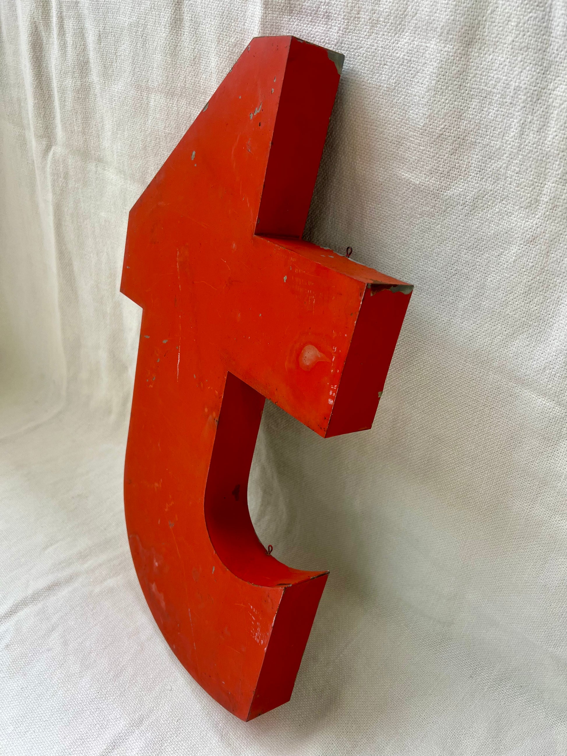 1940’s French metal letter ‘T’ from vintage signage | roam. Global Treasures
