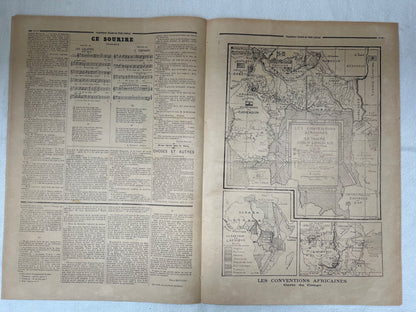 Antique French Newspaper - Le Petit Journal | roam. Global Treasures