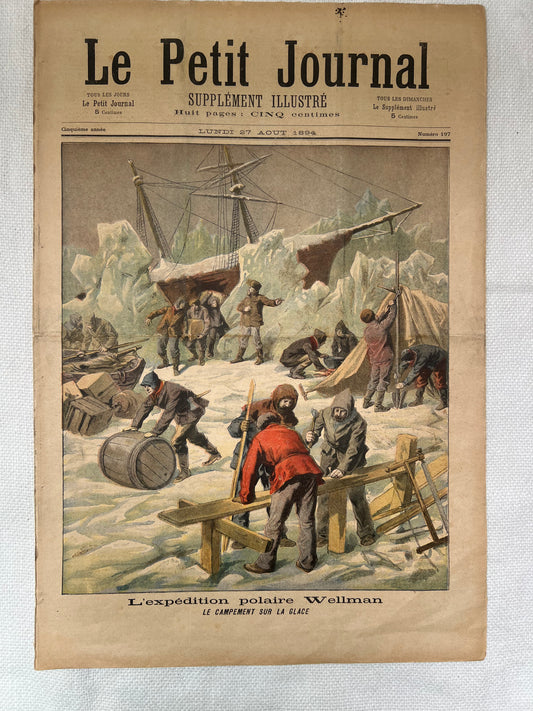Antique French Newspaper - Le Petit Journal | roam. Global Treasures
