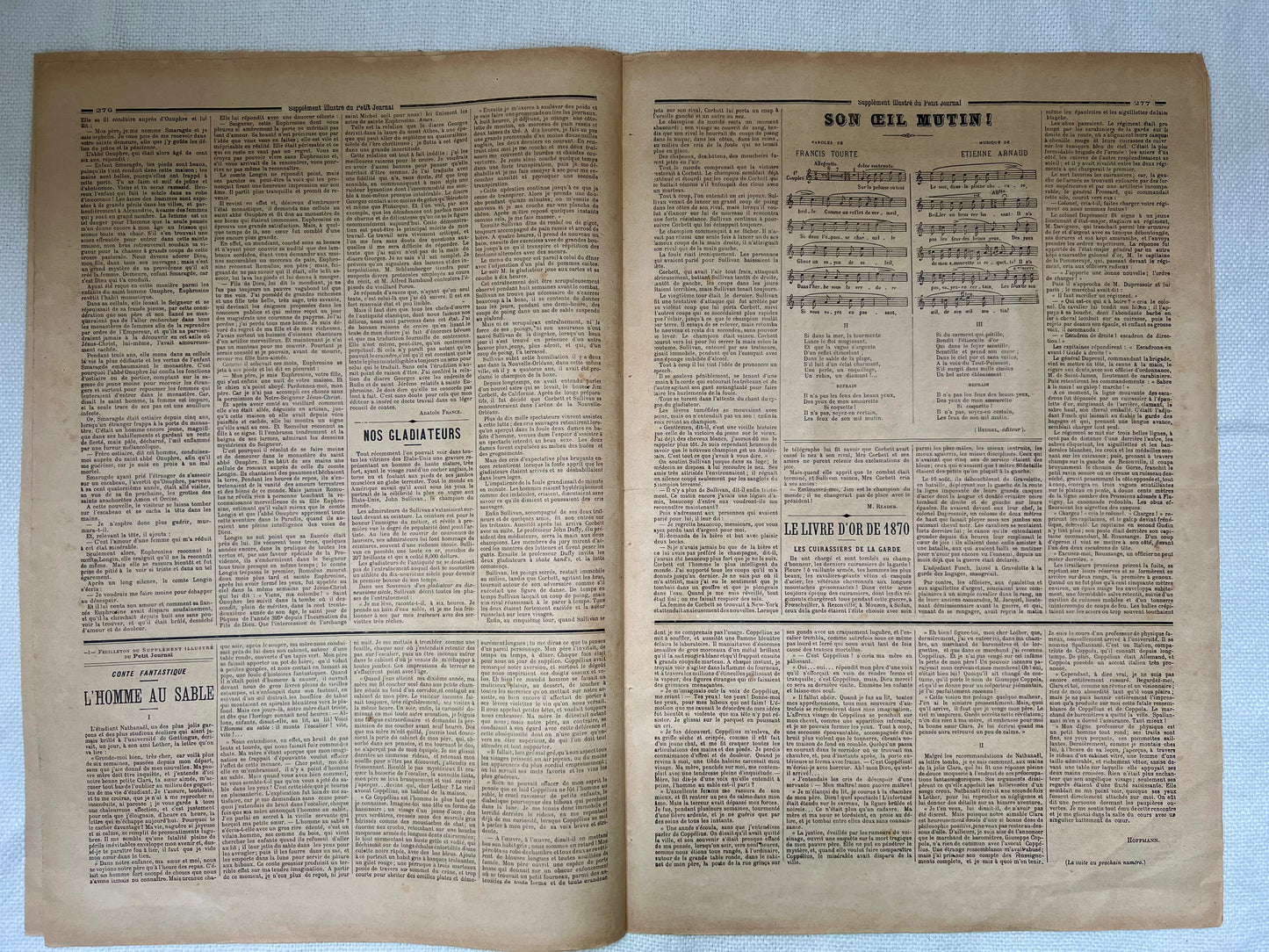 Antique French Newspaper - Le Petit Journal | roam. Global Treasures