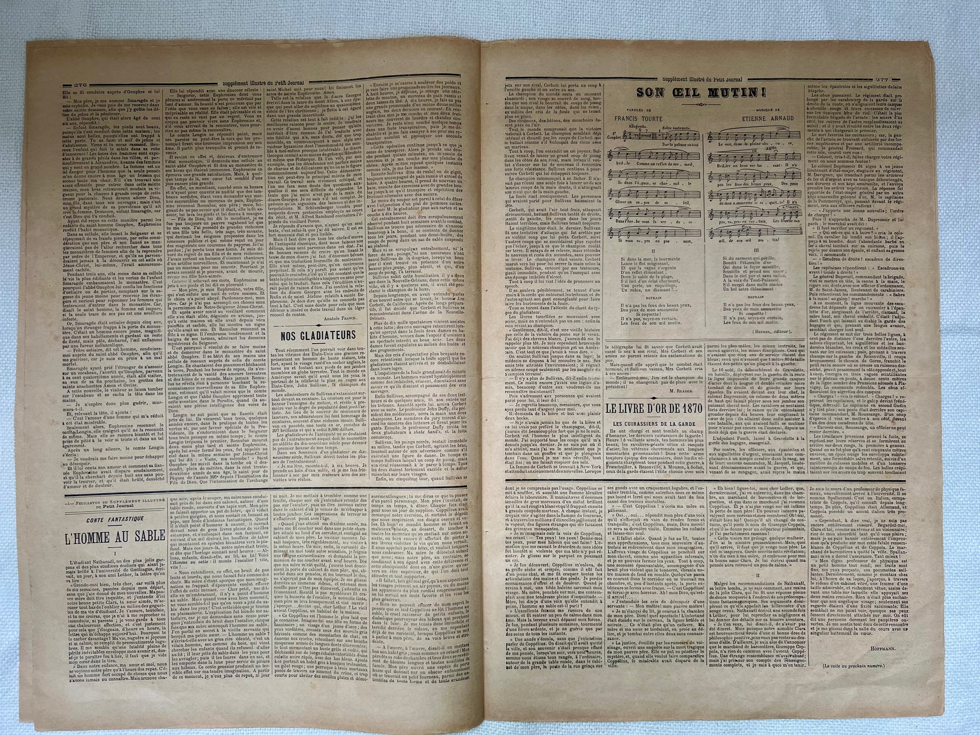 Antique French Newspaper - Le Petit Journal | roam. Global Treasures