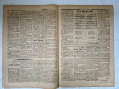 Antique French Newspaper - Le Petit Journal | roam. Global Treasures