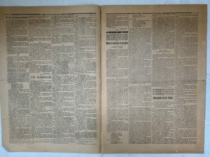 Antique French Newspaper - Le Petit Journal | roam. Global Treasures