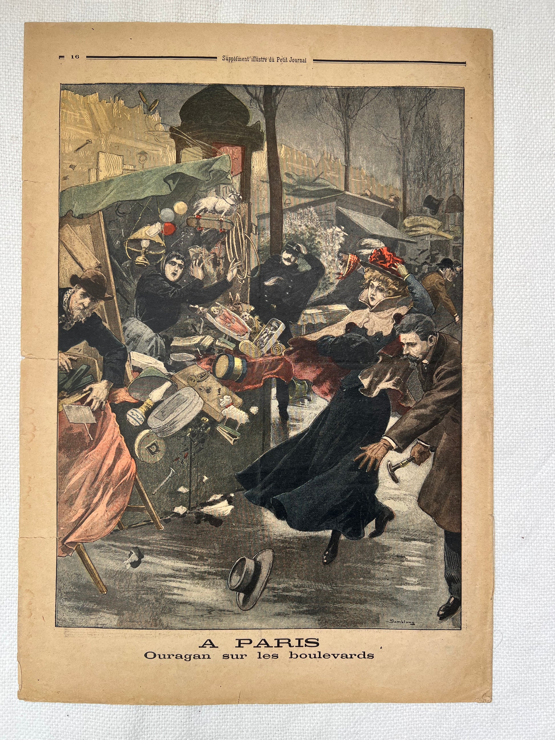 Antique French Newspaper - Le Petit Journal | roam. Global Treasures