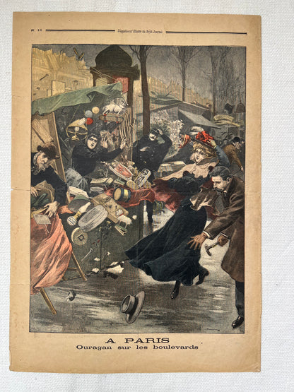 Antique French Newspaper - Le Petit Journal | roam. Global Treasures