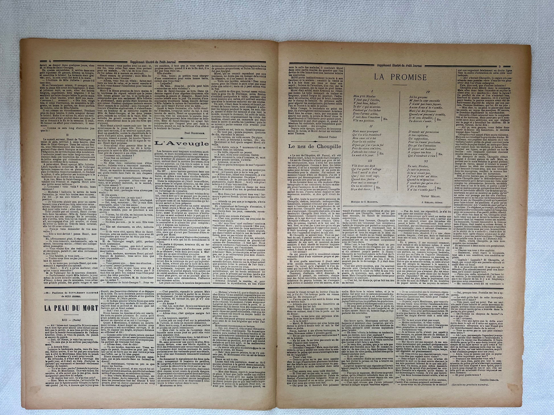 Antique French Newspaper - Le Petit Journal | roam. Global Treasures