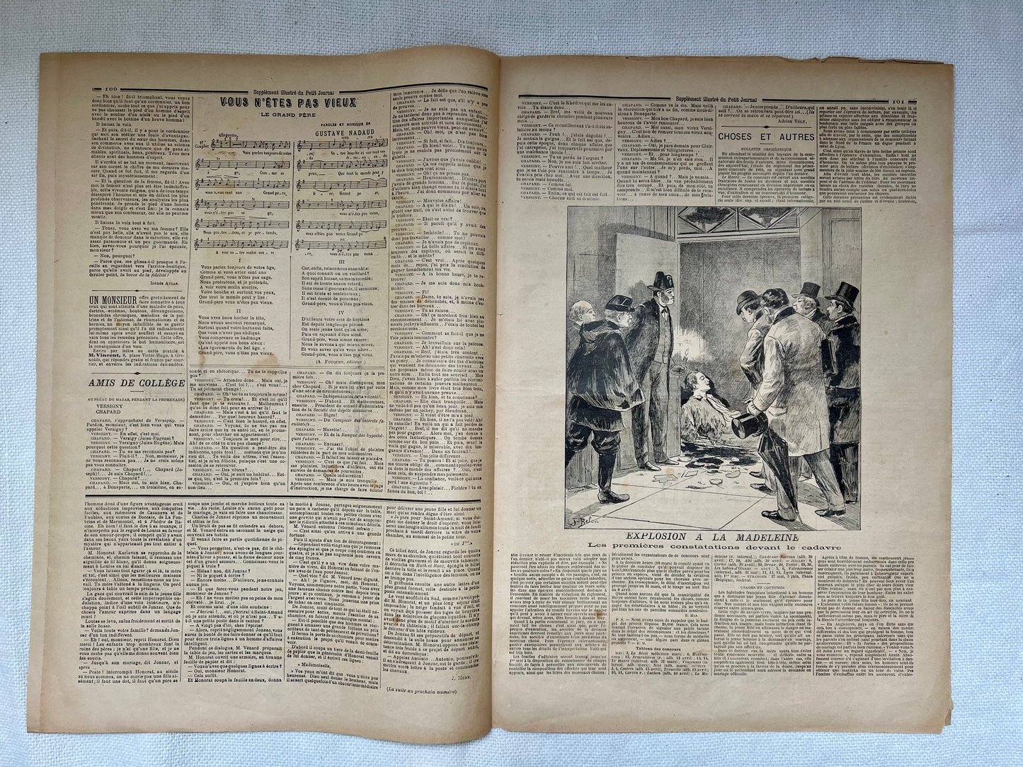 Antique French Newspaper - Le Petit Journal | roam. Global Treasures