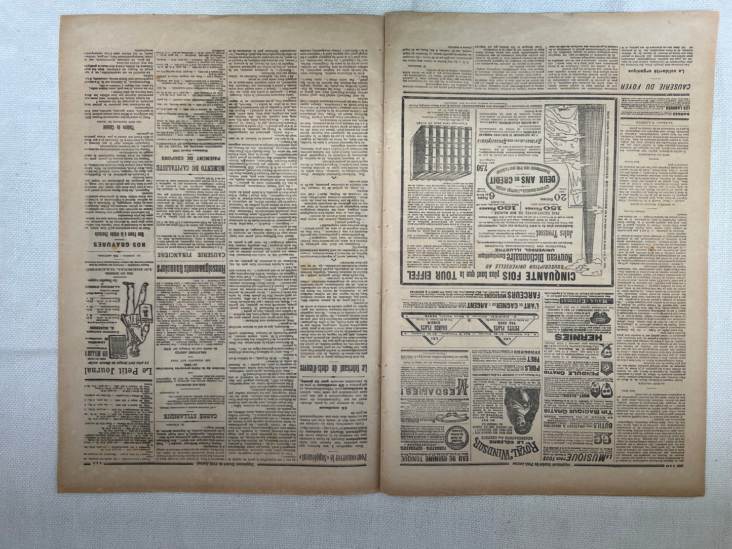 Antique French Newspaper - Le Petit Journal | roam. Global Treasures