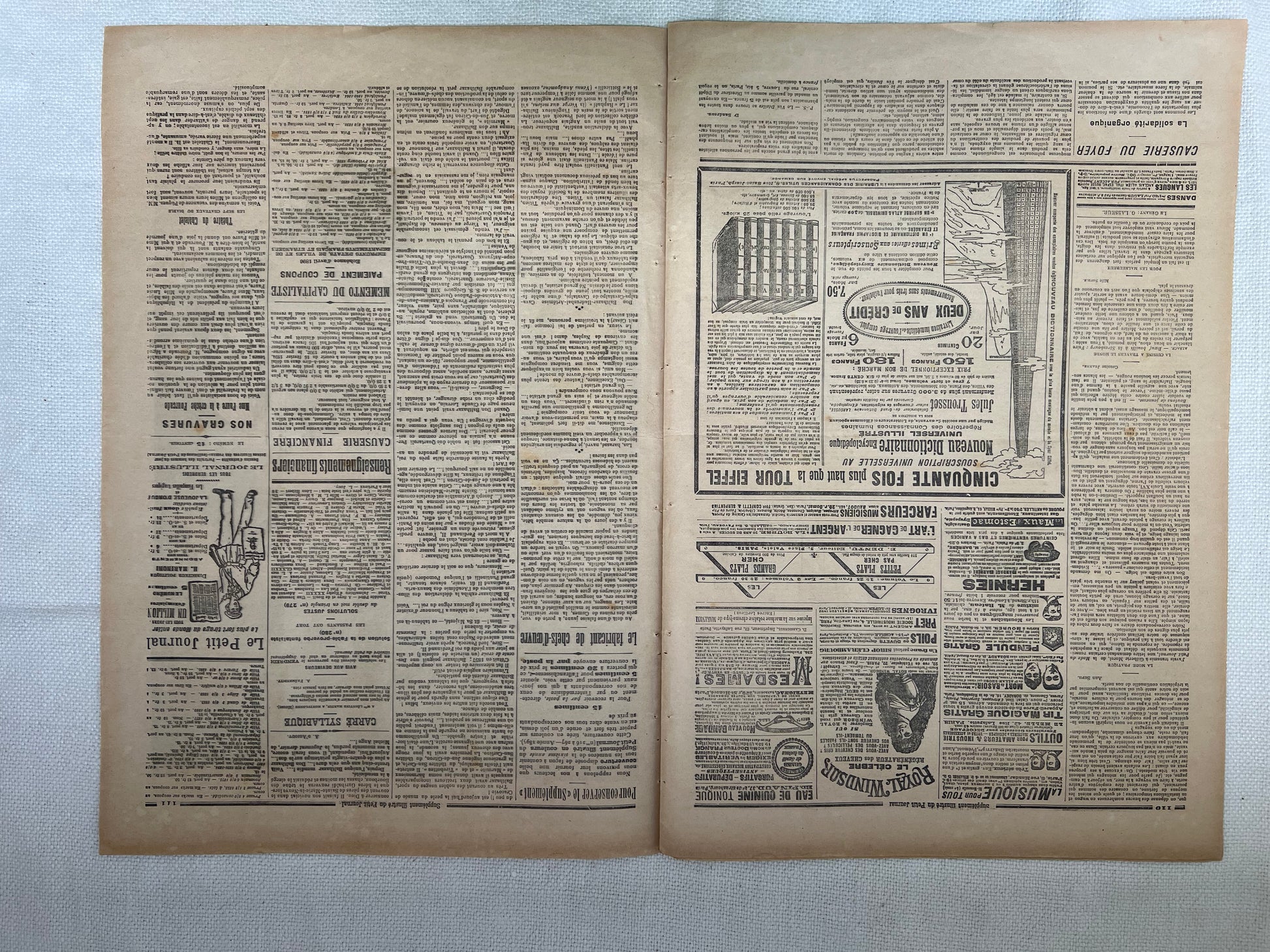 Antique French Newspaper - Le Petit Journal | roam. Global Treasures