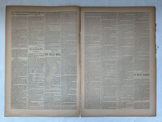 Antique French Newspaper - Le Petit Journal | roam. Global Treasures