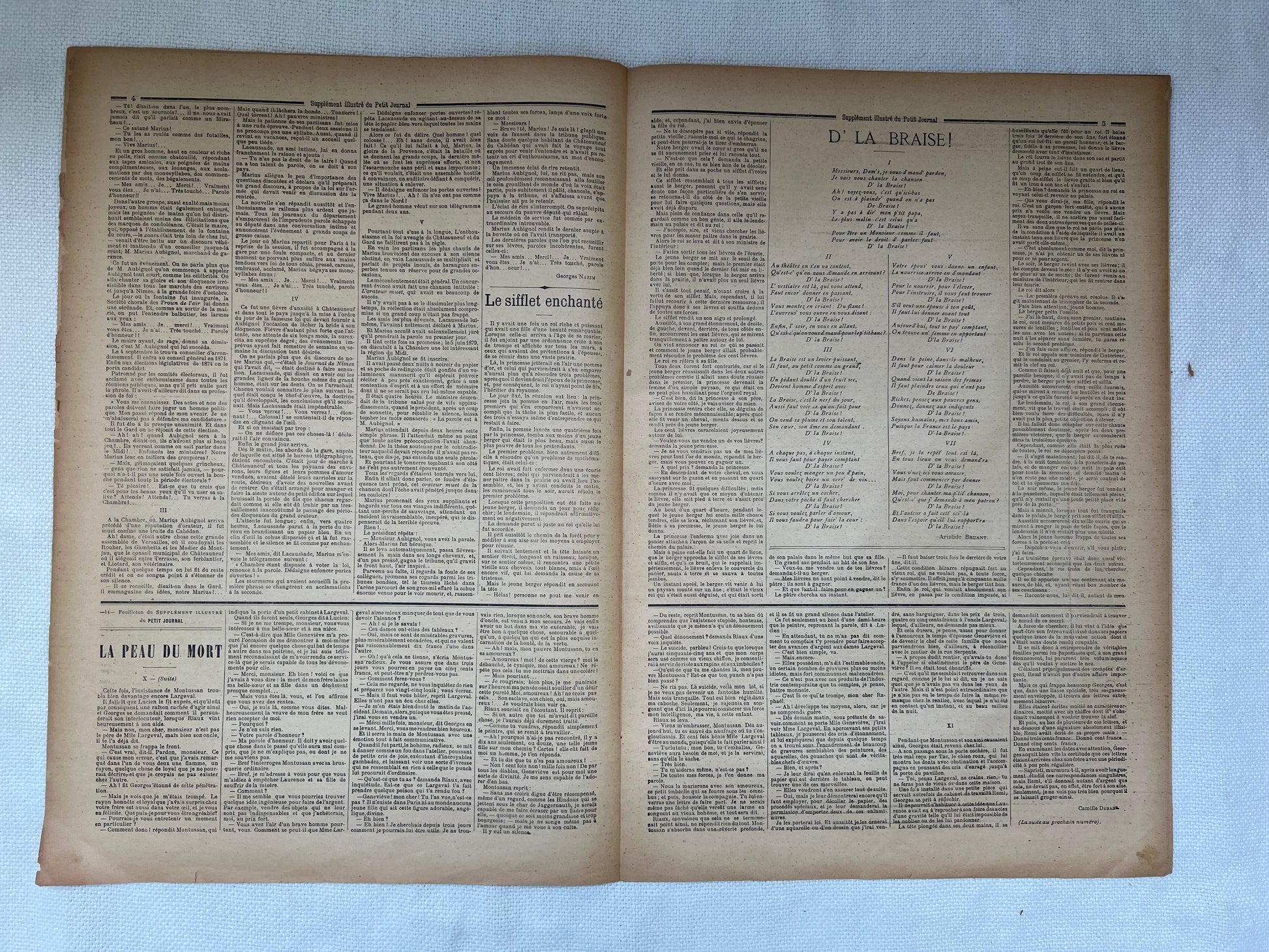 Antique French Newspaper - Le Petit Journal | roam. Global Treasures
