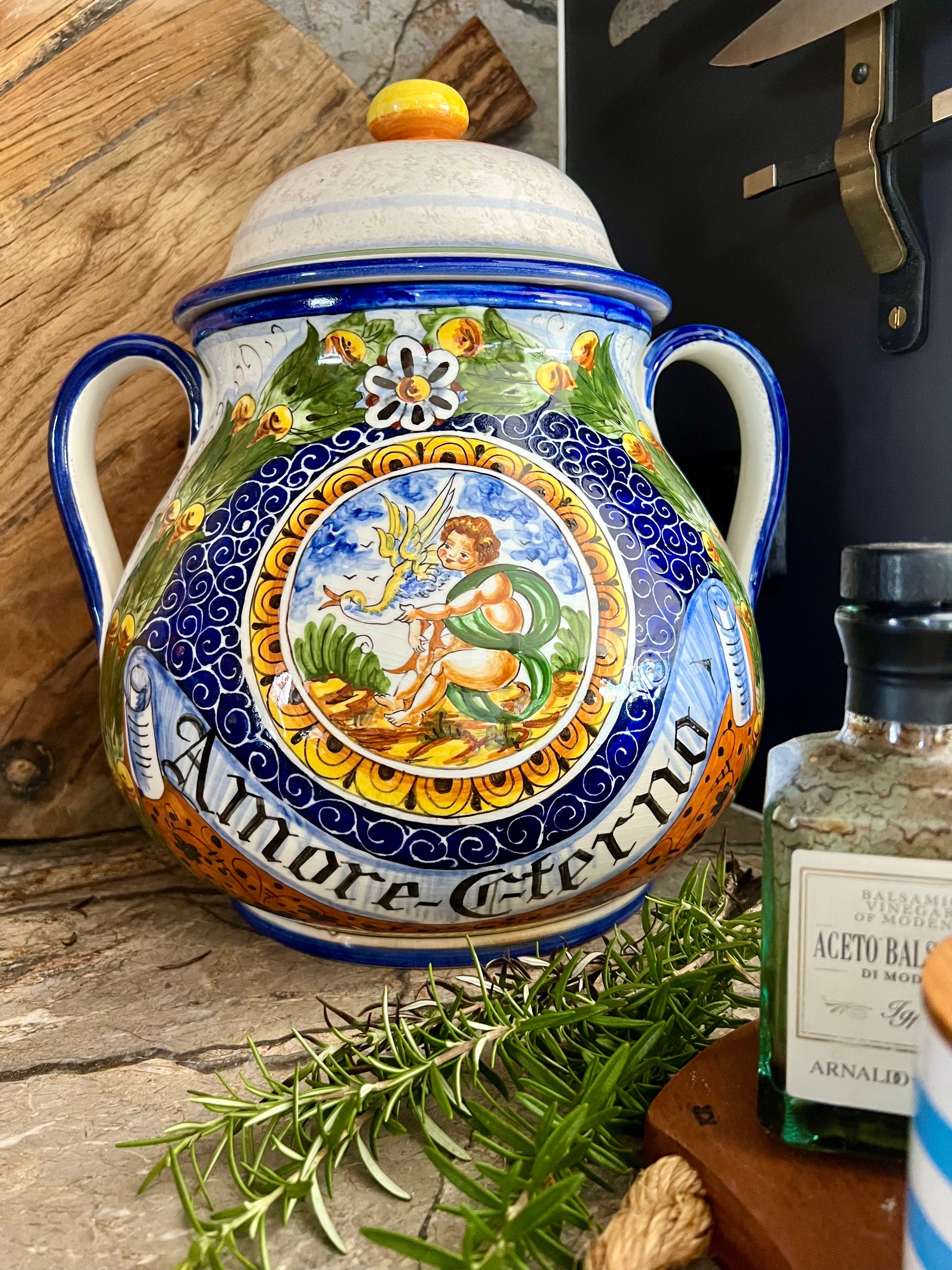 Italian Olive Preserving Jar, Deruta | roam. Global Treasures