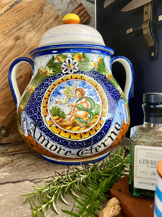 Italian Olive Preserving Jar, Deruta | roam. Global Treasures