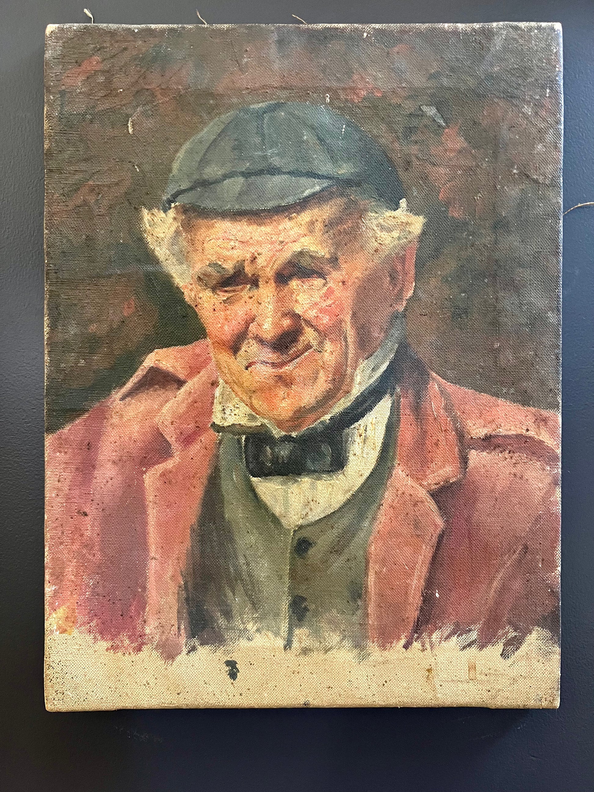 Antique Oil Portrait of Elderly Gentleman | roam. Global Treasures 