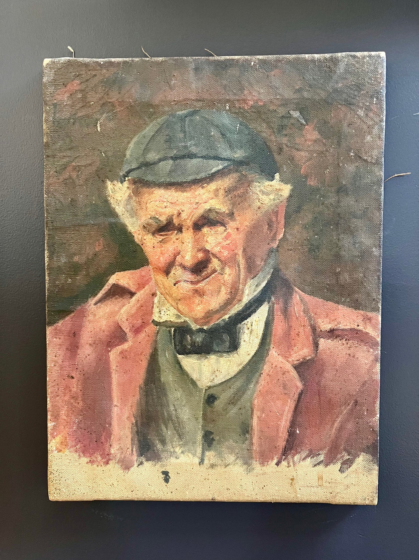 Antique Oil Portrait of Elderly Gentleman | roam. Global Treasures 